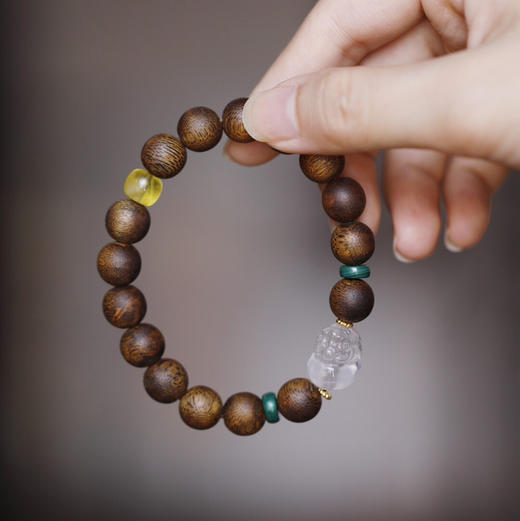 【青山特惠】10mm 16颗 绿棋楠【妗洁】沉香手串c8 商品图8