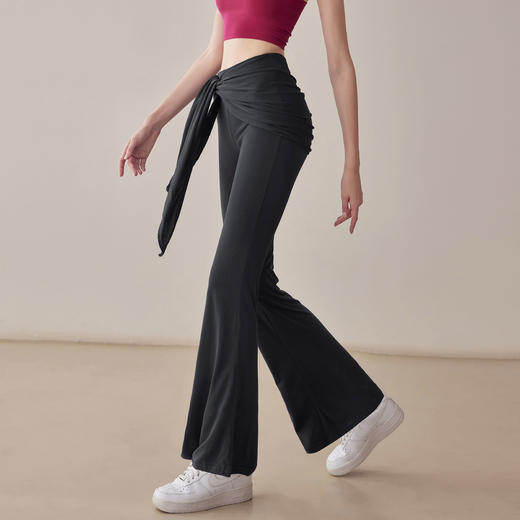 【限时秒】YOGACODE【火树银花系列】防尴尬可拆卸屁帘阔腿裤垂感高级感休闲瑜伽微喇长裤DWW125599 商品图2