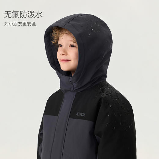 【无氟防泼水】马克珍妮男女童三合一御寒羽绒外套2025年冬装新款551682 商品图3