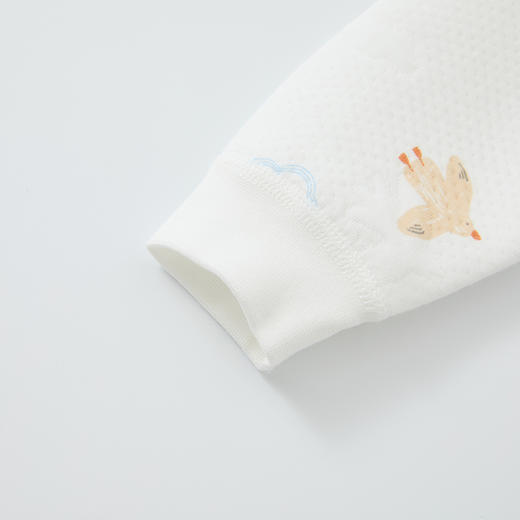 怡比遨游天空长袖开襟哈衣HY25WIN018蓝白色调（59#-80#） 商品图10