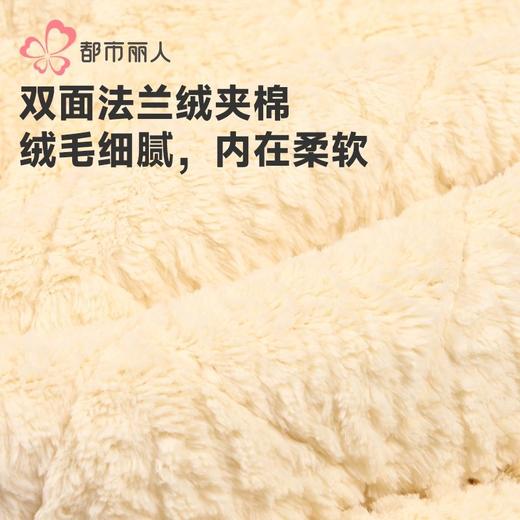 都市丽人睡衣男童女童烂花绒夹棉家居服长袖长裤童装中厚JHH1F4 商品图5