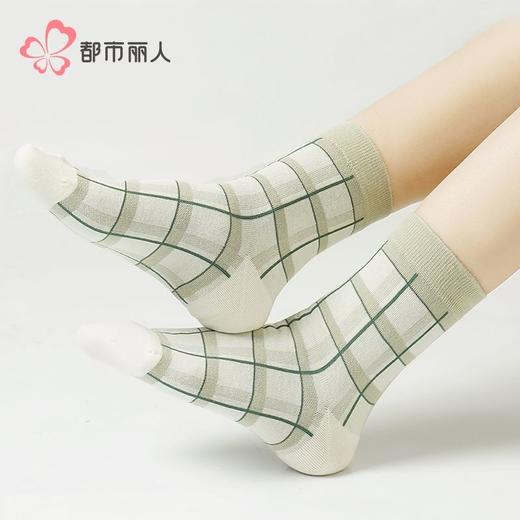 都市丽人袜子女士袜子精梳棉女袜子女中筒袜LCHDI4 商品图0