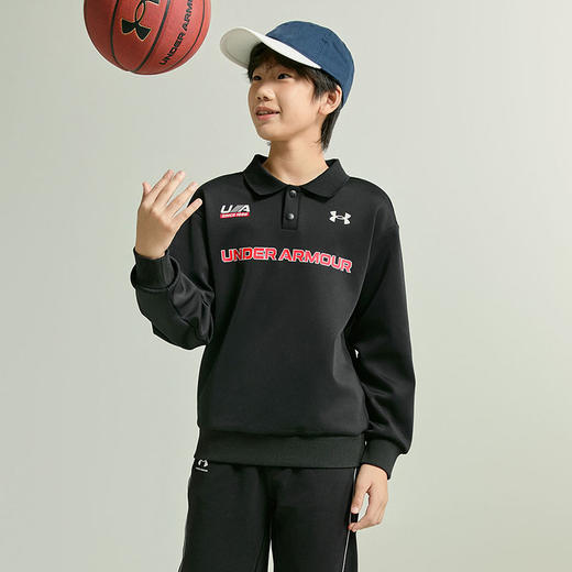 【12月-特惠福利】Under Armour安德玛儿童25新款舒适运动套头卫衣251103540 商品图1