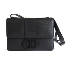 【98新未使用】Dior迪奥中号so black磨砂黑蒙田30单肩包300925TB17 现售价：8700