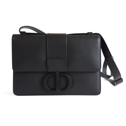 【98新未使用】Dior迪奥中号so black磨砂黑蒙田30单肩包300925TB17 现售价：8700 商品图0
