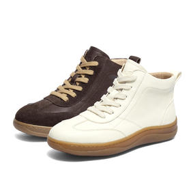 【云粉节】BF楼 森达轻软云步休闲靴2025冬季新款厚底增高舒适可可短靴4CF50吊牌价999活动价539