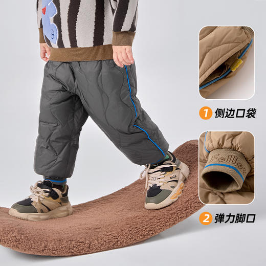 【清仓】嘟嘟家宝宝羽绒裤冬季儿童裤子冬装男童女童保暖长裤冬款束脚裤潮BSB743DYR062 商品图1