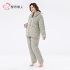 都市丽人兔毛绒烂花夹棉女士家居服长袖长裤加厚夹棉套装LHH1P1 商品缩略图2