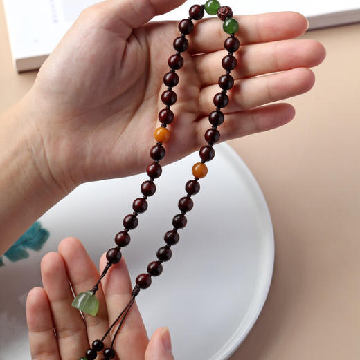 【青山特惠】原创8mm*28颗 小叶紫檀 清荷 手串 y2 商品图3