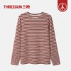 Threegun三枪 雪绒花彩条圆领女衫-T20081A01 商品缩略图4