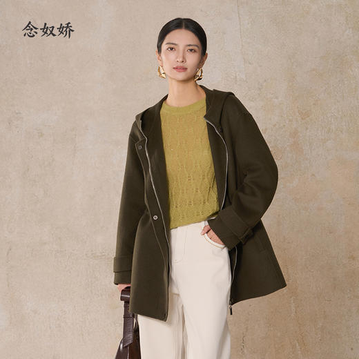 【商场同款】CNC5976  “一手长大衣 ” 轻盈双面呢，保暖不压身 松弛有度的廓形 商品图0