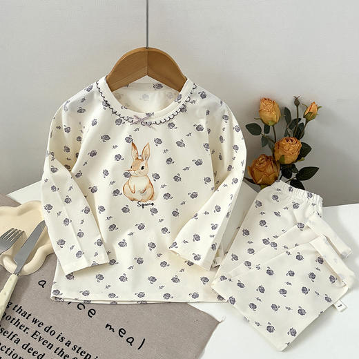 【秒杀】宸之昊儿童纯棉套装女孩卡通秋衣秋裤家居服宝宝长袖睡衣男童女童空调服★ 商品图2