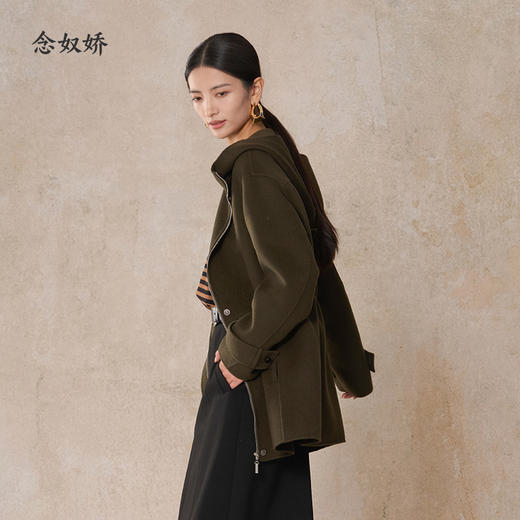 【商场同款】CNC5976  “一手长大衣 ” 轻盈双面呢，保暖不压身 松弛有度的廓形 商品图7