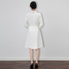 「高货wl」全新升级【铂金会员339/天猫459/差价120】(65825)洛诗琳法式简约小香风连衣裙2025秋季通勤翻领收腰A字裙女 商品缩略图2