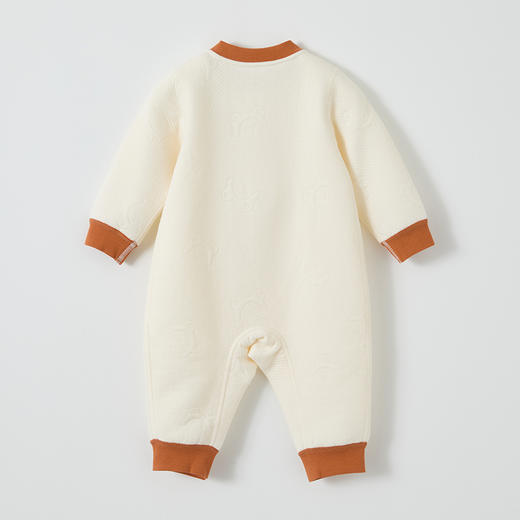 怡比萌趣文字长袖斜襟哈衣HY25WIN016米黄（59#-80#） 商品图7