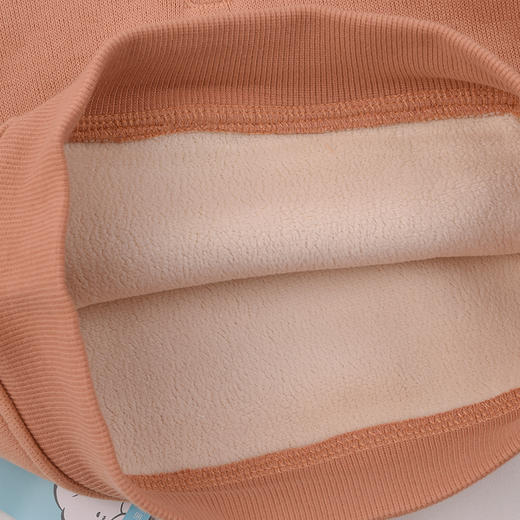 棉果果冬季新品女童复合奥利绒保暖加绒翻领加绒卫衣M422180425727 商品图4