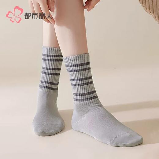 都市丽人袜子女士袜子精梳棉女袜子女中筒袜2双1组LCHDH5 商品图0