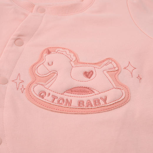 棉果果冬季新品女童可爱夹棉保暖加厚爬衣夹棉连体衣M422720825744 商品图5