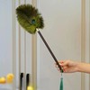 孔雀鸵鸟掸子家用家具摆件除尘掸防静电不掉毛胡桃木手柄清洁扫灰神器 商品缩略图5