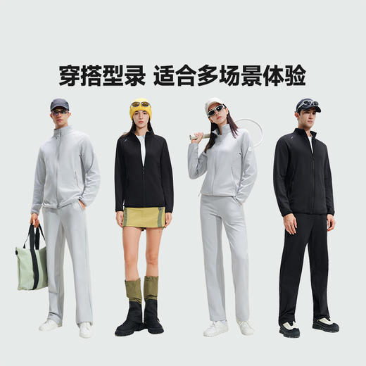 素湃Supield秋冬保暖抓绒衣秋季男女高弹外套云感热力绒拉链开衫 商品图4