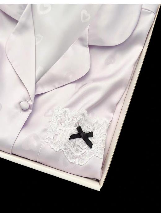 「洛诗琳维密代工厂定制 大牌 提花睡衣」2025秋季法式定制提花氛围感家居服套装薄款长袖长裤睡衣两件套(7天左右发货)99406 商品图2