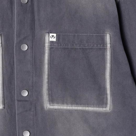 J5626SDSA秋冬新款痞帅男装韩版做旧扎染纽扣翻领长袖衬衫百搭宽松衬衣 商品图3