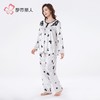 都市丽人女装丝绒压花睡衣女士家居服长袖长裤丝绒套装LHH2L7 商品缩略图2
