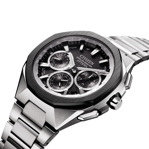 西铁城/CITIZEN卫星对时ATTESA系列舒博钛八角男表CC4104-53E 商品图3