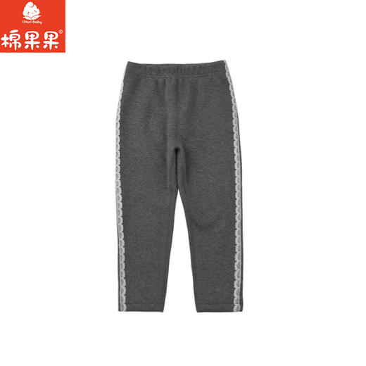 棉果果冬季新品女童复合奥利绒保暖加厚打底裤复合绒紧身裤M522206425779 商品图0