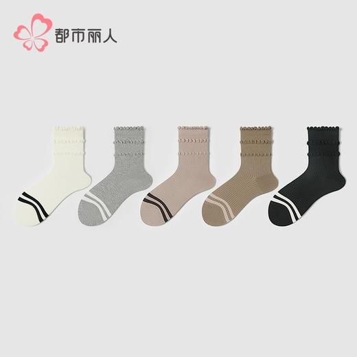 都市丽人袜子女士袜子精梳棉女袜子女中筒袜LCHDG9 商品图1