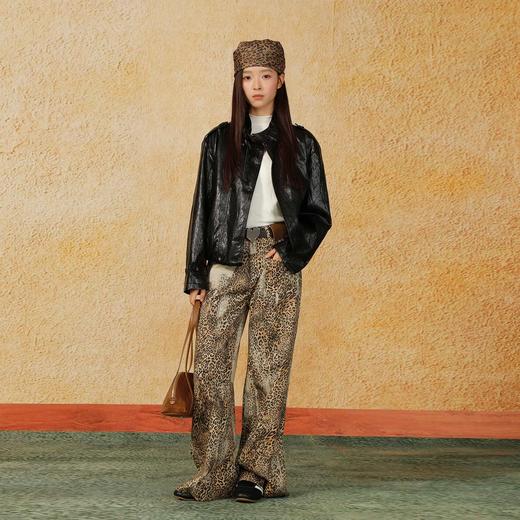 秋季休闲个性豹纹阔腿裤女纪念日百货门店同款165494580 商品图3