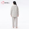 都市丽人欧绵绒夹棉睡衣女士家居服长袖长裤加厚夹棉套装LHH1M7 商品缩略图2