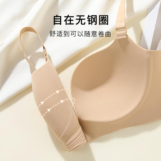 【聚拢承托防下垂】内衣女隐形无痕舒适有型无钢圈侧收提拉文胸罩醉落诗意 商品图8