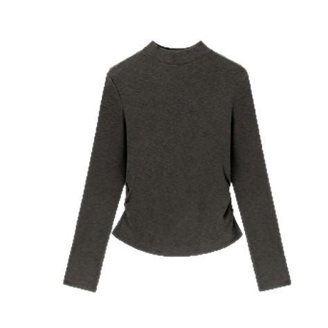 「自j」全新升级【铂金会员128/天猫169/差价41】(61820)洛诗琳新款兰精天丝长袖T恤2025秋季新款气质正肩显瘦打底衫 商品图4