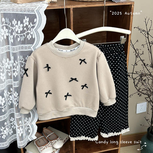 女童秋装洋气长袖卫衣2025新款儿童宝宝休闲百搭刺绣小兔兔上耐用 商品图2