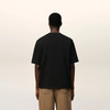 AMI 男女同款心形徽标贴片棉质圆领短袖T恤 黑色 UTS352 726 001 商品缩略图2