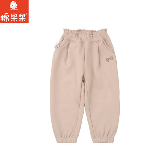 棉果果冬季新品女童复合奥利绒保暖加厚针织加绒长裤M422200425736 商品图1