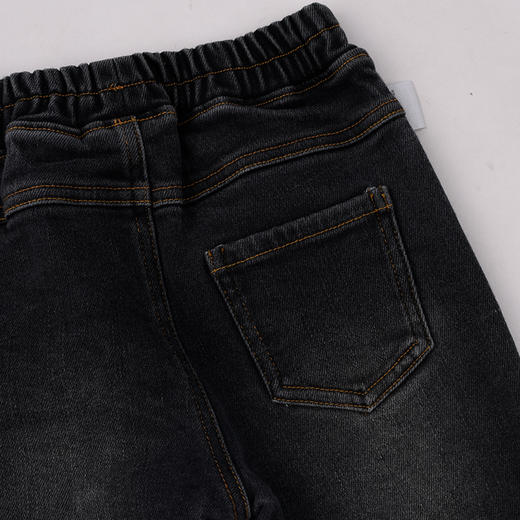 棉果果冬季新品女童牛仔抓绒保暖抓绒牛仔裤M422200425742 商品图4