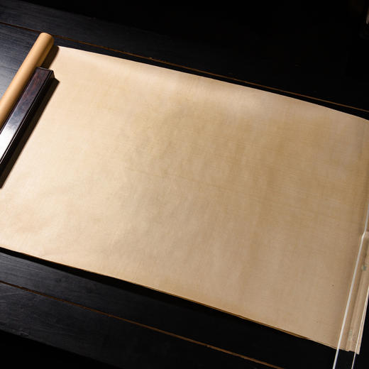 80-90年代尺八屏真丝生绢笺（单张，仿古色） 商品图3