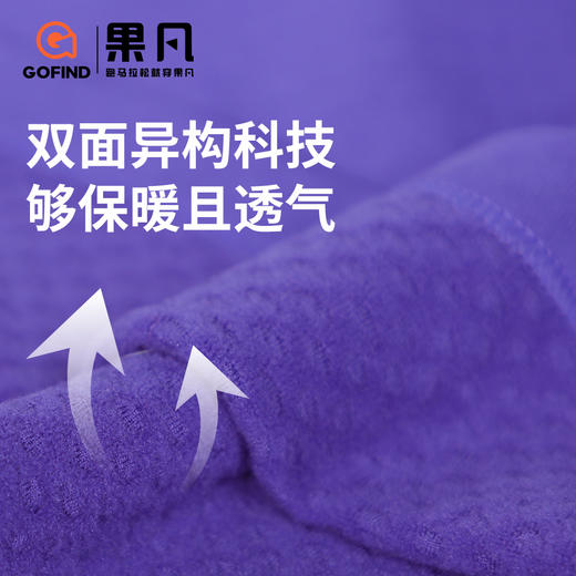 果凡男女款半胸拉链提花拉绒长袖GKD21259/GKD22260 商品图8