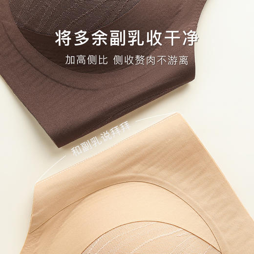 【反重力提拉】无痕粉底肤小胸聚拢内衣女上托侧收提拉收副乳文胸YC64挽醉梦颜 商品图9