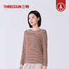 Threegun三枪 雪绒花彩条圆领女衫-T20081A01 商品缩略图2