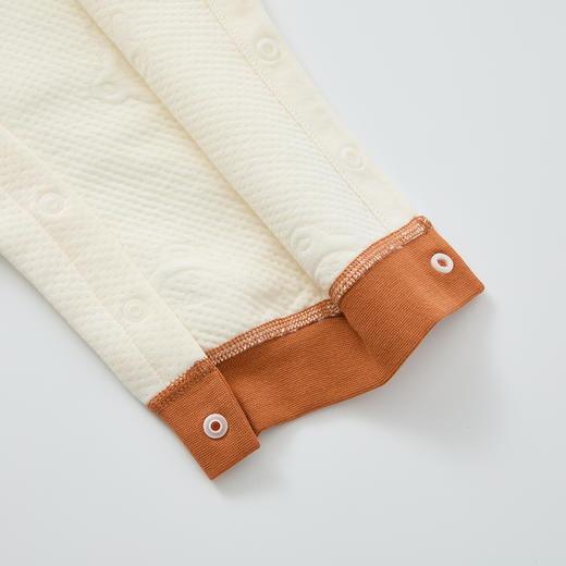 怡比萌趣文字长袖斜襟哈衣HY25WIN016米黄（59#-80#） 商品图12