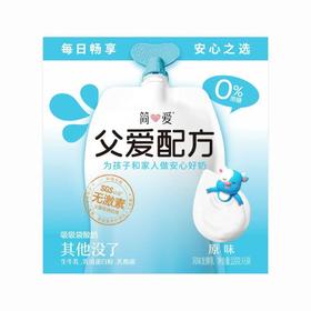 简爱（乳品） 风味发酵 原味吸吸酸奶·0%蔗糖 100g*6/盒