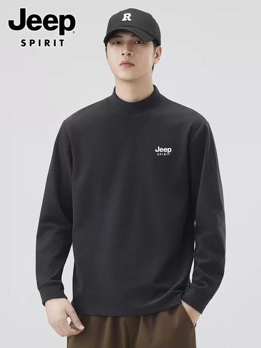 JEEPSPIRIT男士秋冬半高领双面德绒发热衣，一秒升温，温暖过冬 商品图3