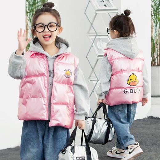 G.DUCK小黄鸭新款羽绒棉服棉衣免洗保暖外套加厚男女童短款棉袄100-150 商品图2