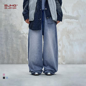 BJHG不计后果复古水洗卫裤男款秋季直筒功能性暖皮运动休闲裤子女