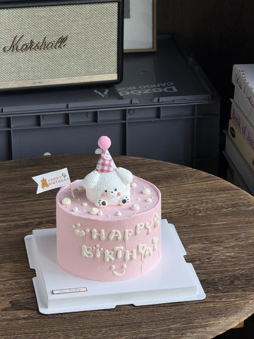 粉色立体小狗蛋糕 商品图0