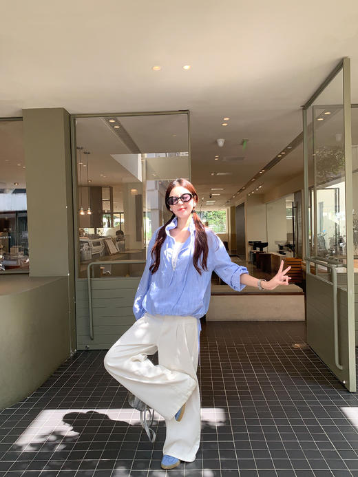 <曾小咸推荐>现货秒杀！微信超特价！连帽套头条纹长袖外套 日常219.99 立减120 秒杀99.99！ 商品图7