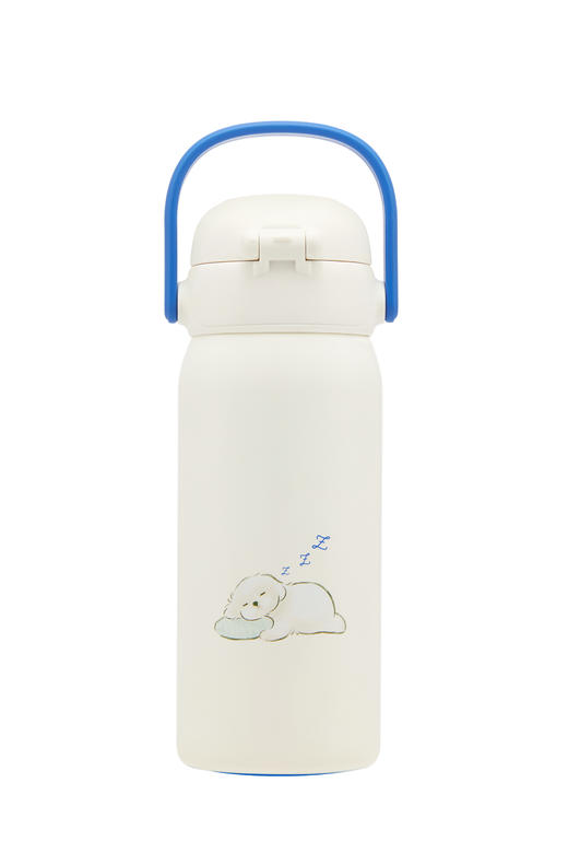 膳魔师萌宠系列460ML吸管保温杯/TCKU-450FS-WH-PET 商品图1
